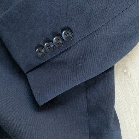 Perry Ellis portfolio‎ slim fit blazer jacket 40R navy blue sport two buttons - Picture 9 of 14